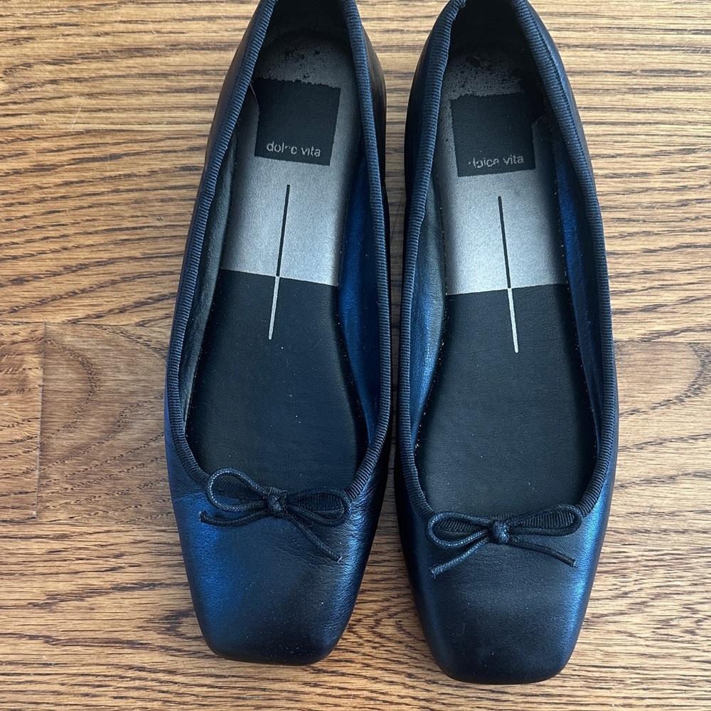 Dolce Vita Black Baller Flats